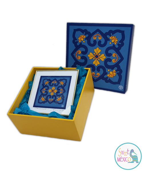 "Talavera" azul-amarillo con Cuadro