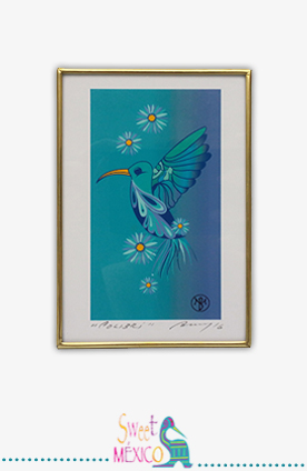 Cuadro "Colibrí" (rectangular)