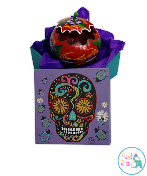 "Calavera" morada con Guaje
