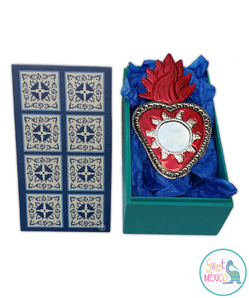 "Talavera" blanca (8) con Artesanía en latón